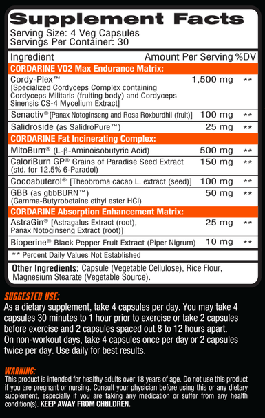  Competitive Edge Labs Cordarine 120 Capsules 