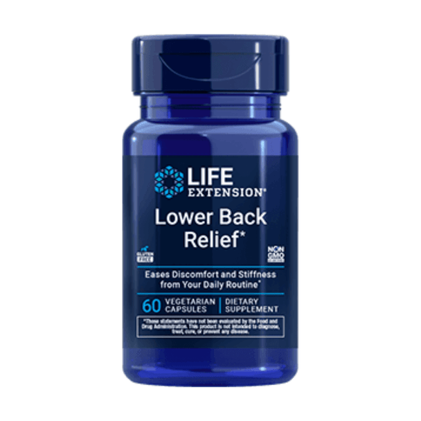  CLEARANCE: Life Extension Lower Back Relief 60ct EXP 04/2026 