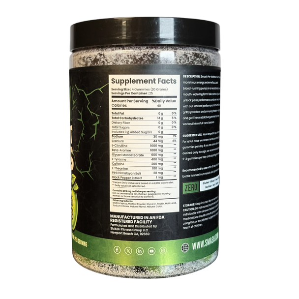 Smash Preworkout Gummies