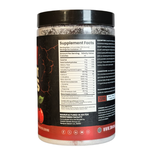 Smash Preworkout Gummies