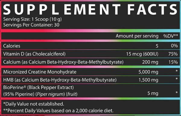  Nutrex Research Creatine + HMB 30 Servings 