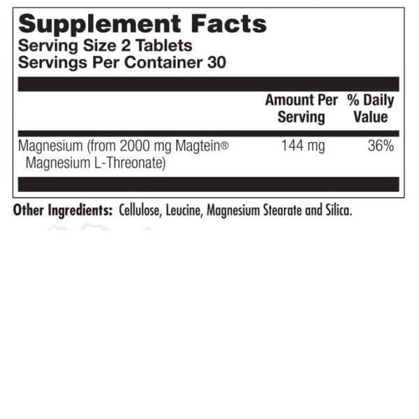 Kal Vitamins & Minerals KAL Think Magnesium & L-Theronate 60 Tablets