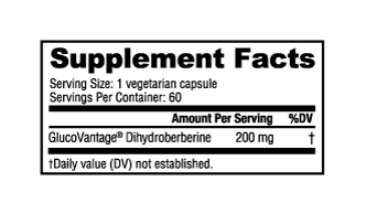 NutraBio Berberine Advanced (200 mg) - 60 Vegetable Capsules