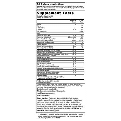 Irwin Naturals 2-In-1 Kidney and Liver Super Cleanse Ingredients