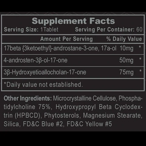 Hi-Tech Halotestin Ingredients