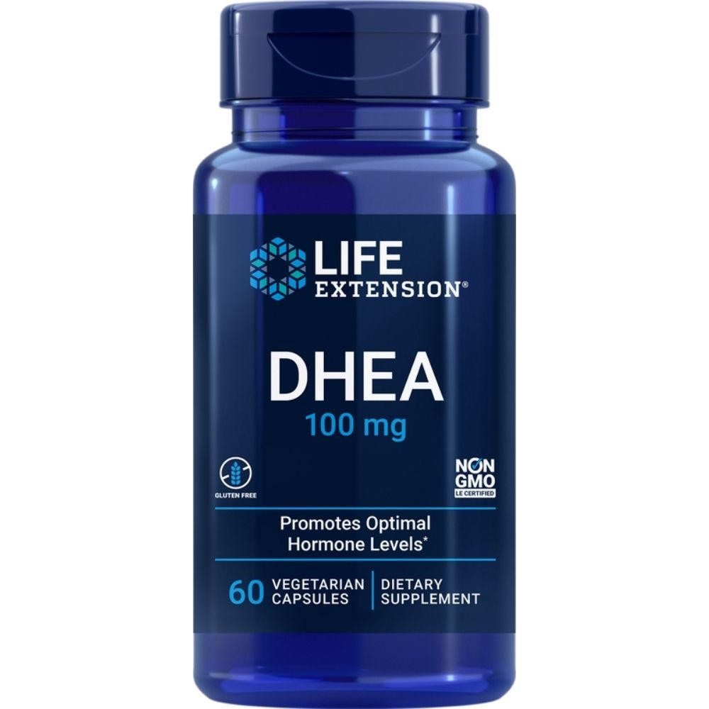 Image of Life Extension DHEA 100mg 60 Veg Caps