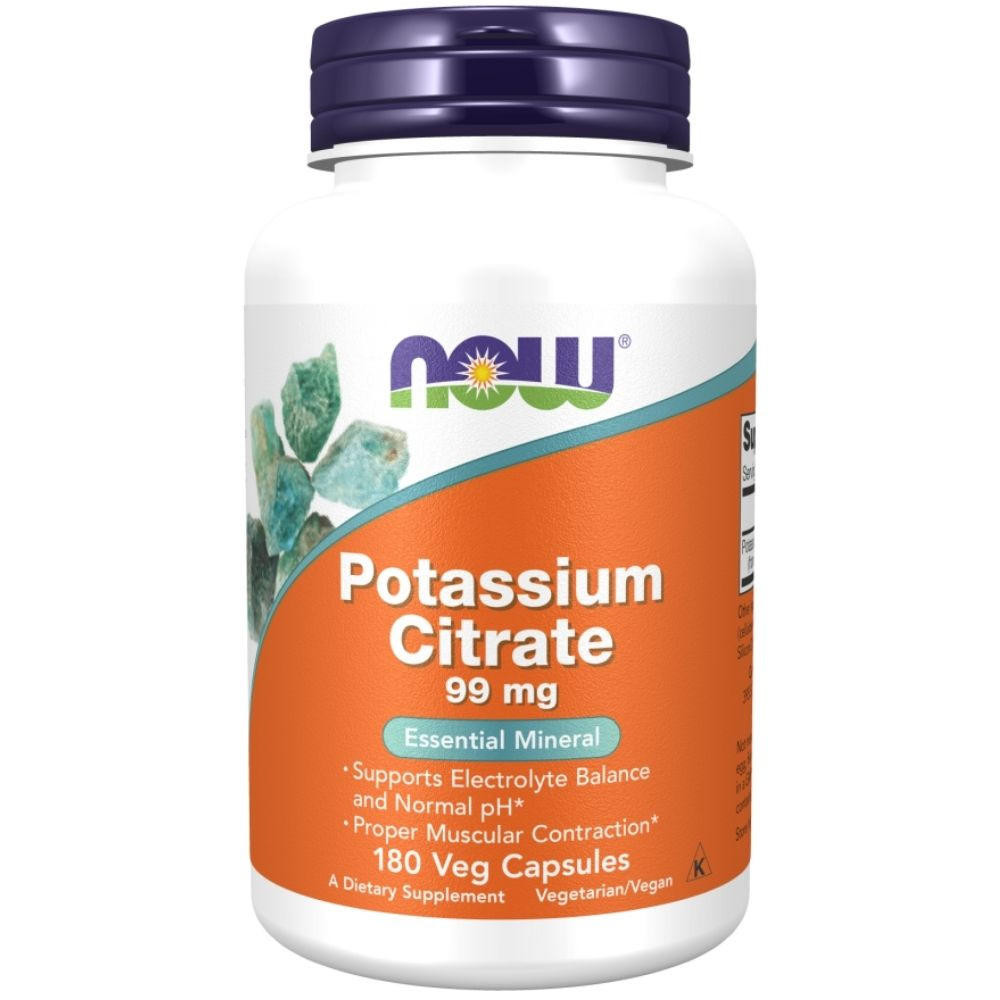 Image of Now Foods Potassium Citrate 180 Veg Capsules