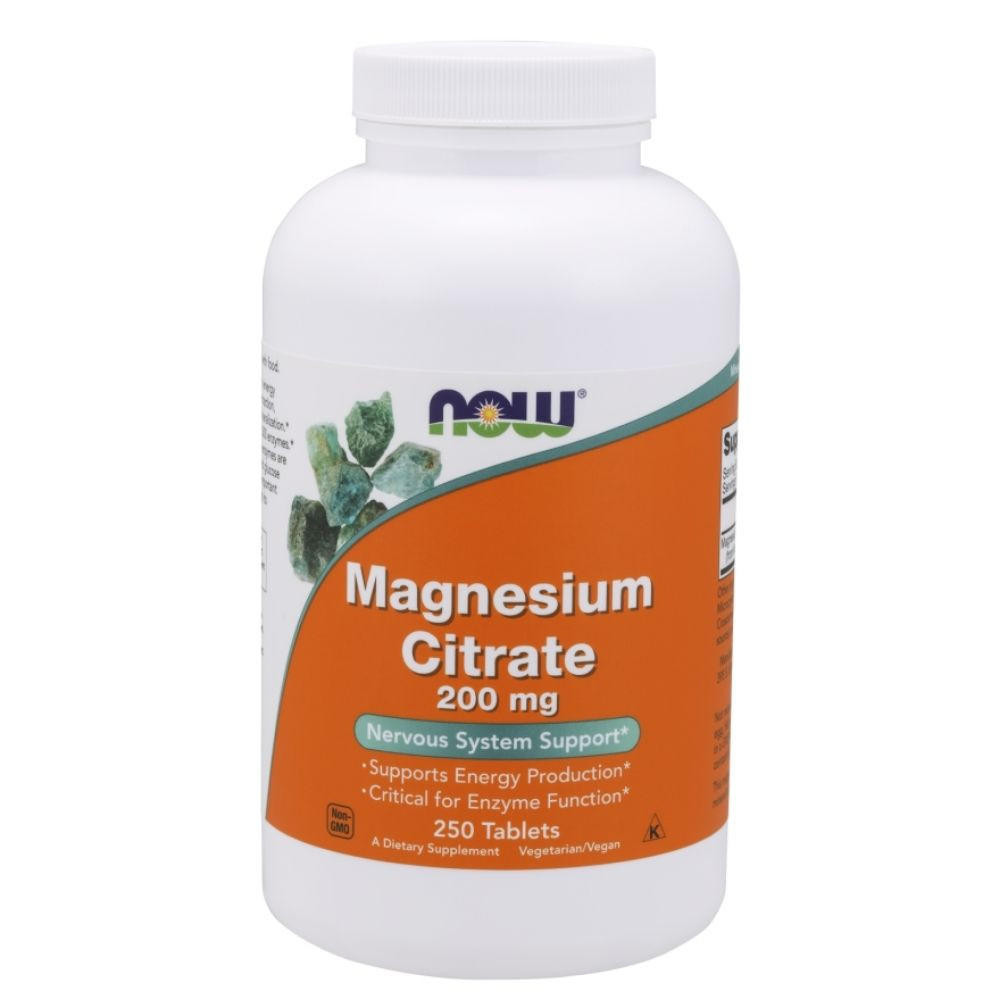 Image of Now Foods Magnesium Citrate 200mg 250 Tablets