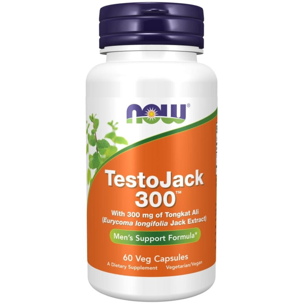 Image of Now Foods TestoJack 300 60 Veg Capsules With Tongkat Ali