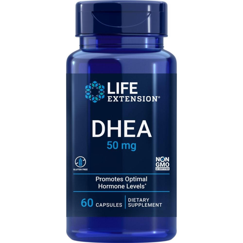 Image of Life Extension DHEA 50mg 60 Capsules