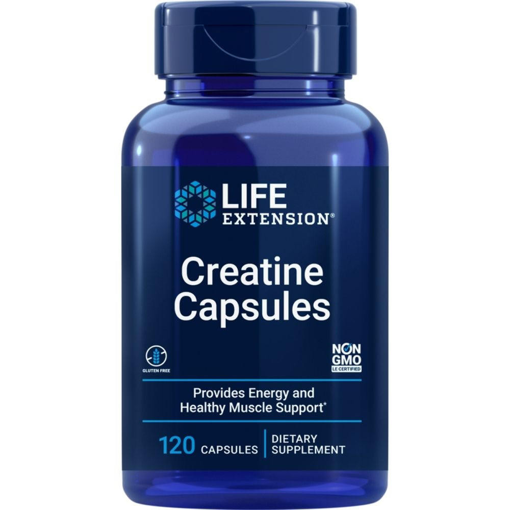 Image of Life Extension Creatine Capsules 120 Veg Caps