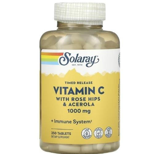 Image of Solaray Timed Release Vitamin C  1000mg 250 Tablets