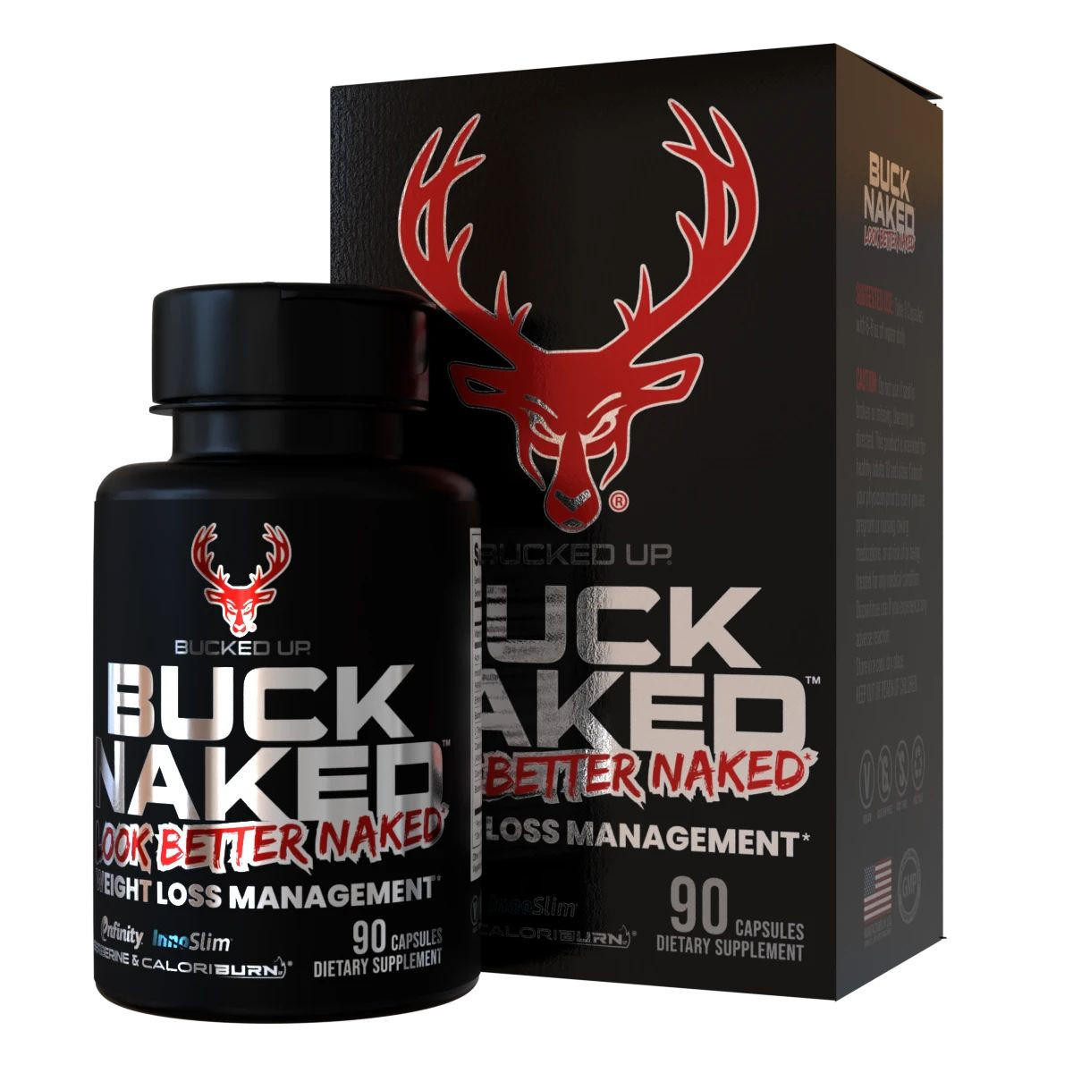 Image of Bucked Up Buck Naked w/ Paraxanthin 90 Capsules