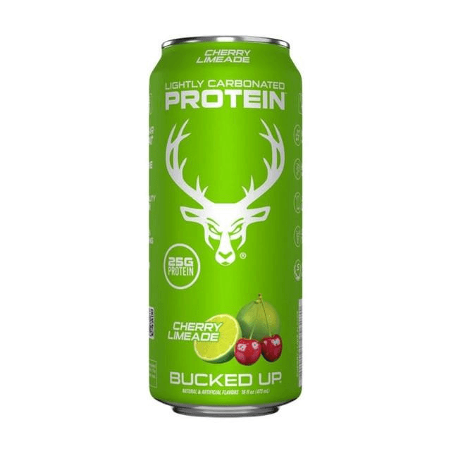 Image of Bucked Up Cherry Limeade Protein Soda Single Can