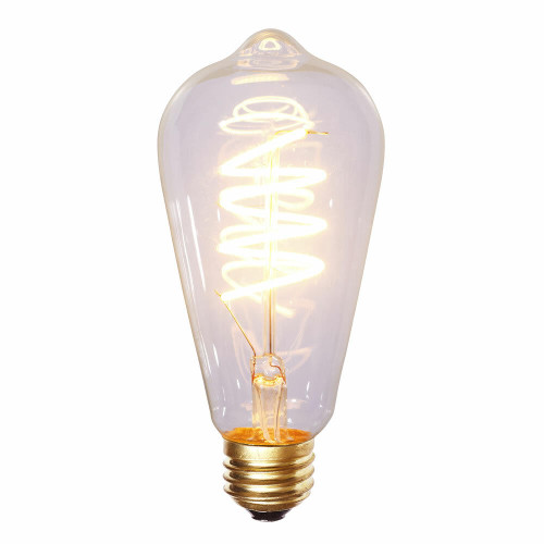 Vickerman Vickerman ST64 Warm White Filament LED Bulb 1/BOX, E26 Brass Base, Dimmable, 120V, 3.5W 2200K
