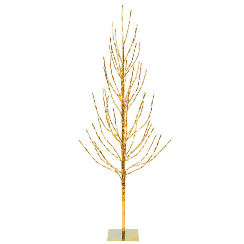 Vickerman LED Twig Artificial Christmas Tree with Flat Base