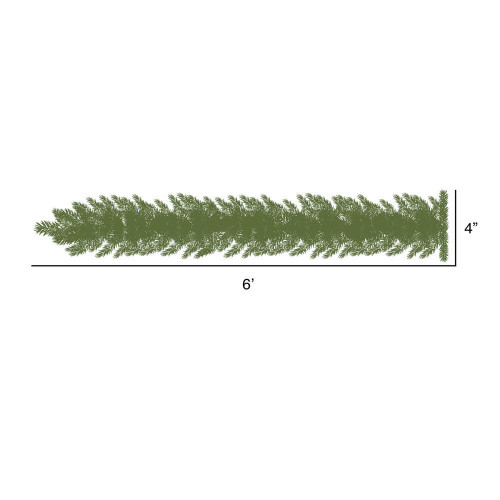 Vickerman Artificial 6 Cheyenne Pine Swag Garland
