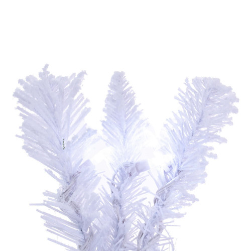Vickerman Flocked White Artificial Wreath