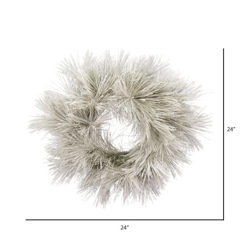 Vickerman Artificial Flocked Coutler Pine Series Wreath