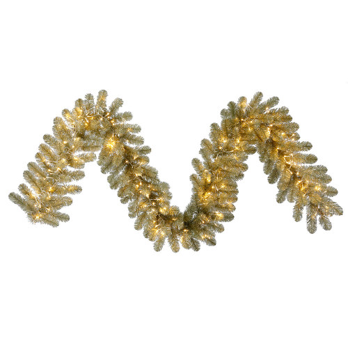 Vickerman Champagne Artificial Christmas Garland