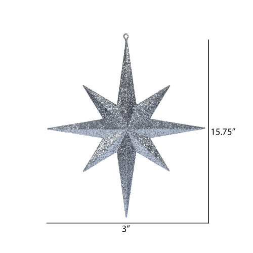  Vickerman Glitter Bethlehem Star Ornament 