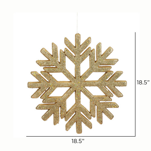 Vickerman 18.5 Glitter Outdoor Snowflake Ornament