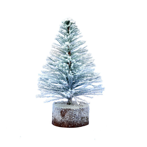  Vickerman Flocked Village Tabletop Artificial Christmas Tree 