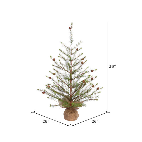  Vickerman Missoula Pine Artificial Christmas Tabletop Tree 
