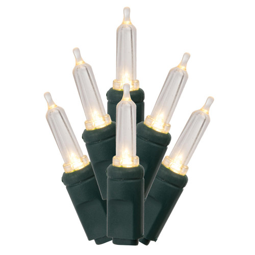  Vickerman White Italian LED Single Mold Christmas Light Set 