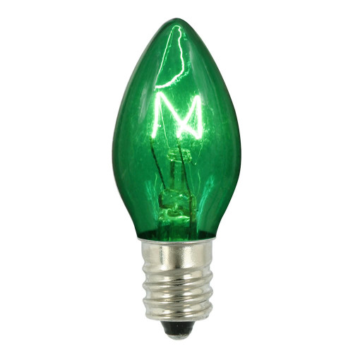  Vickerman C7 Transparent Twinkle Light Sets BW Replacement Bulbs 