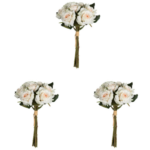  Vickerman 10" Artificial Rose Bouquet 