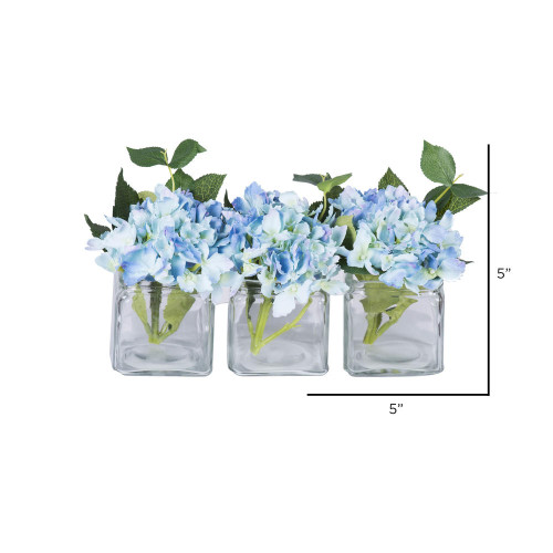 Vickerman Artificial Hydrangea in Cube 