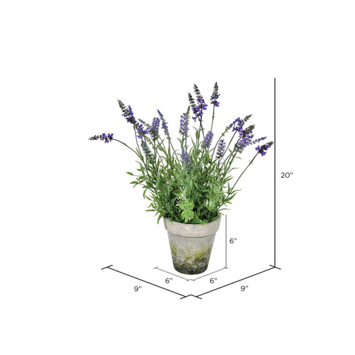  Vickerman Artificial Lavender Topiary 