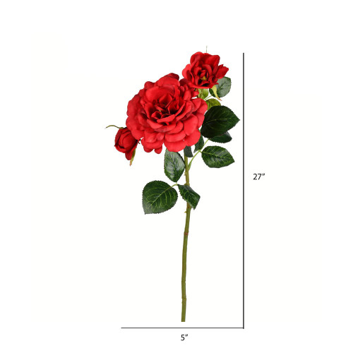  Vickerman 27" Artificial Rose Stem 