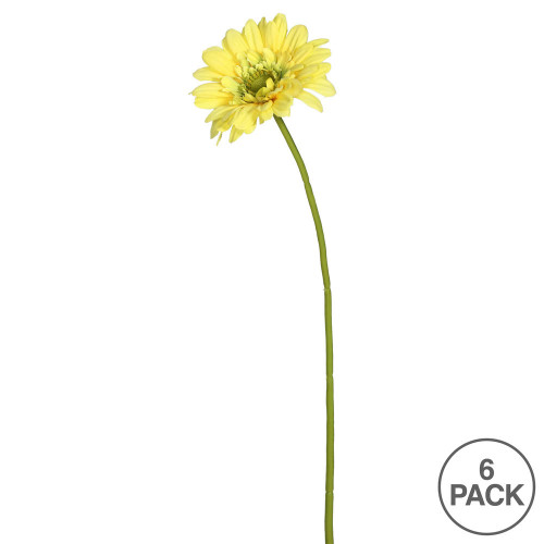  Vickerman Artificial Gerbera Daisy Stem 