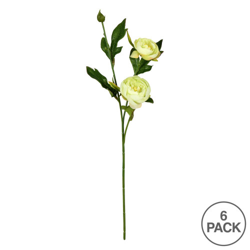  Vickerman 16" Artificial Peony Stem 