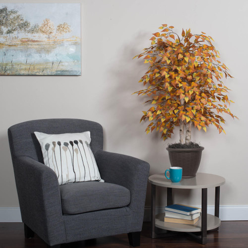  Vickerman Artificial Golden Birch Bush 