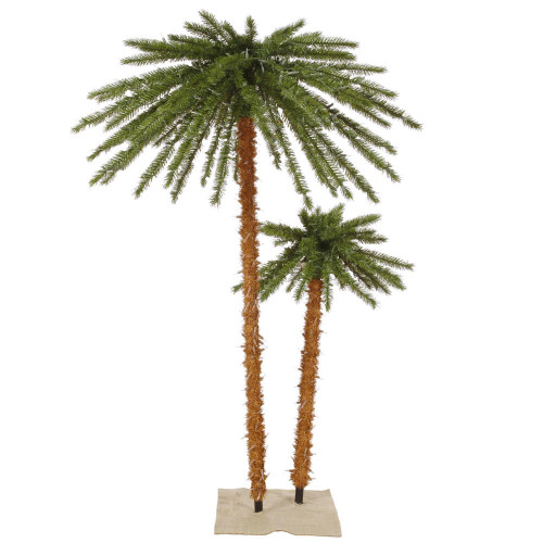  Vickerman 4' & 6' Outdoor Palm Artificial Christmas Tree 