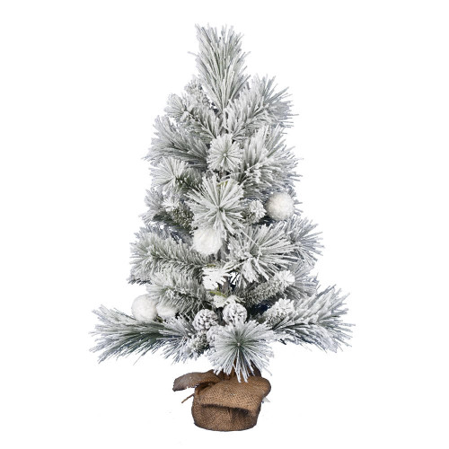  Vickerman Frosted Beacon Pine Artificial Christmas Tree 