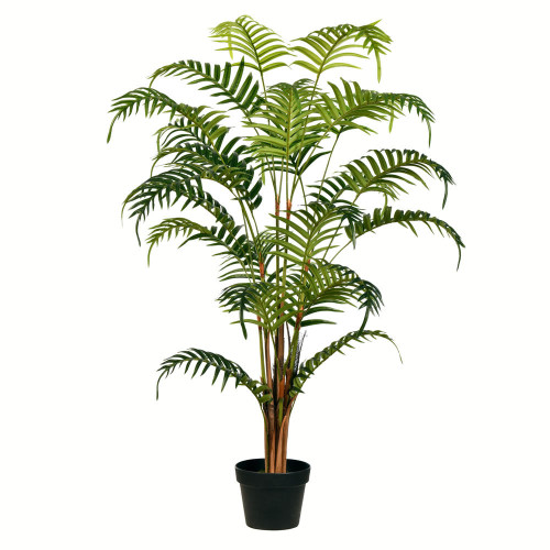  Vickerman Artificial Potted Fern Palm with Real Touch Leaves 