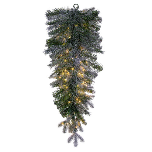  Vickerman Artificial Frosted Douglas Fir Teardrop 