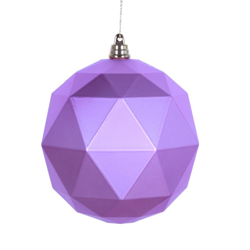  Vickerman 4.75 inch  Orchid Geometric Ball Ornament Featuring a Matte Finish. Comes 4 per bag 