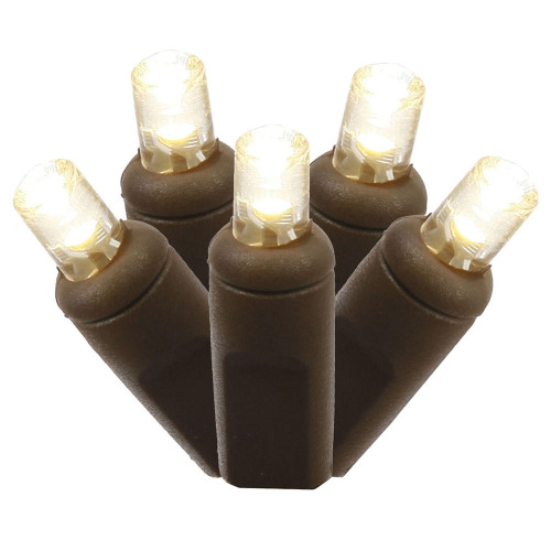  Vickerman Frosted Wide Angle Single Mold End-Connecting LED Light Set 