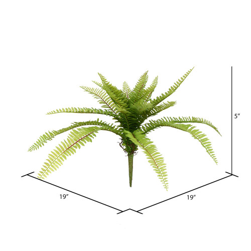  Vickerman Artificial Green Long Fern Spray 