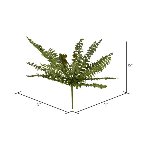  Vickerman Artificial Green Boston Fern Bush. 