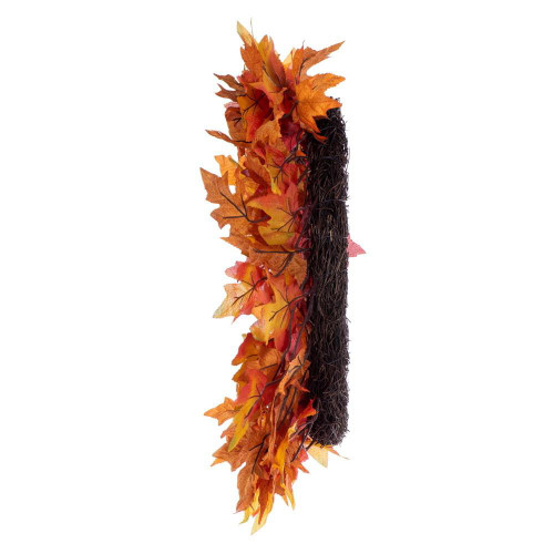 Vickerman 28" Fall Red Maple Leaf Wreath 