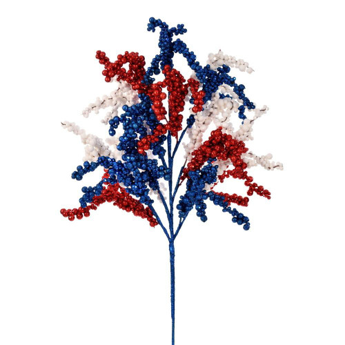 Vickerman 32" Red/White/Blue Cluster Berry UV 