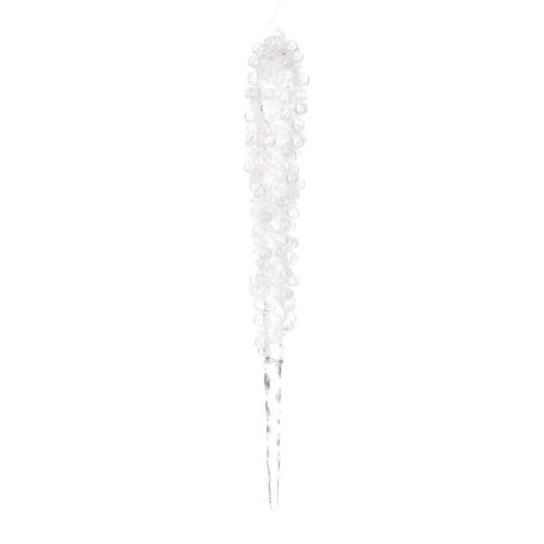  Vickerman Clear Beaded Icicle Ornament 