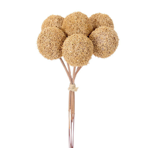  Vickerman 7" Artificial Billy Buttons Stem, 6 per Bundle 