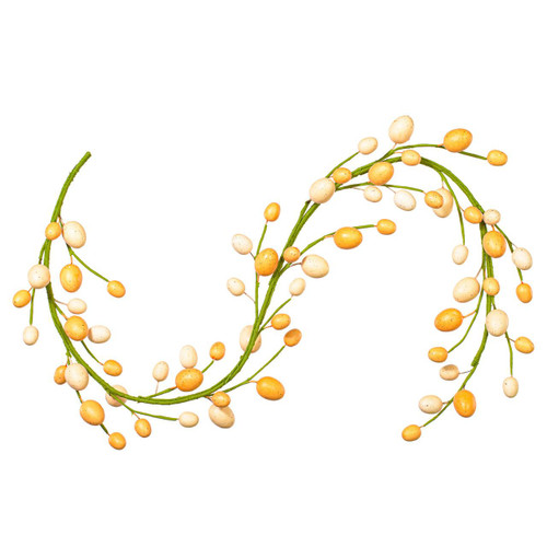  Vickerman Artificial Orange/Ivory Easter Eggs Series 